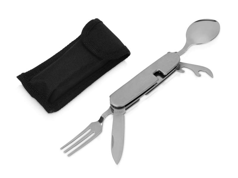 Приборы Camper 4 в 1 в чехле: вилка, ложка, нож, открывалка №1