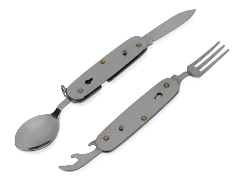 Приборы Camper 4 в 1 в чехле: вилка, ложка, нож, открывалка №6