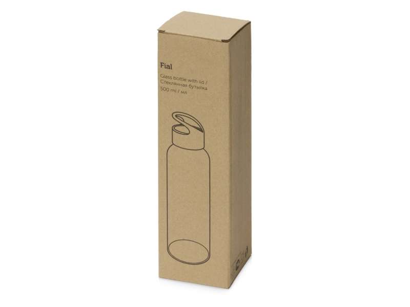 Стеклянная бутылка  Fial, 500 мл, белый №4