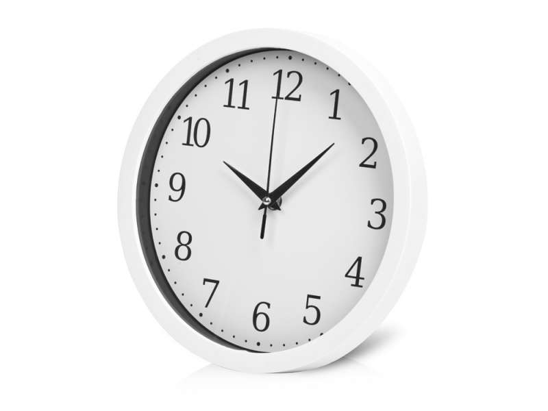 Пластиковые настенные часы  диаметр 25,5 см Yikigai, белый №1