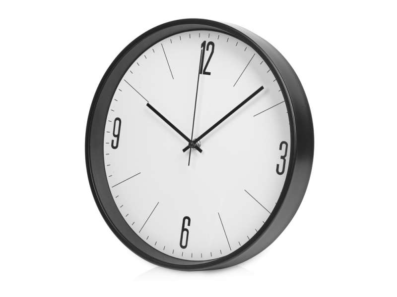 Алюминиевые настенные часы, диаметр 30,5 см Zen, черный №1