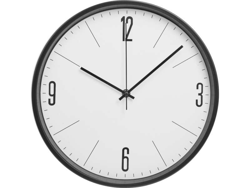 Алюминиевые настенные часы, диаметр 30,5 см Zen, черный №2