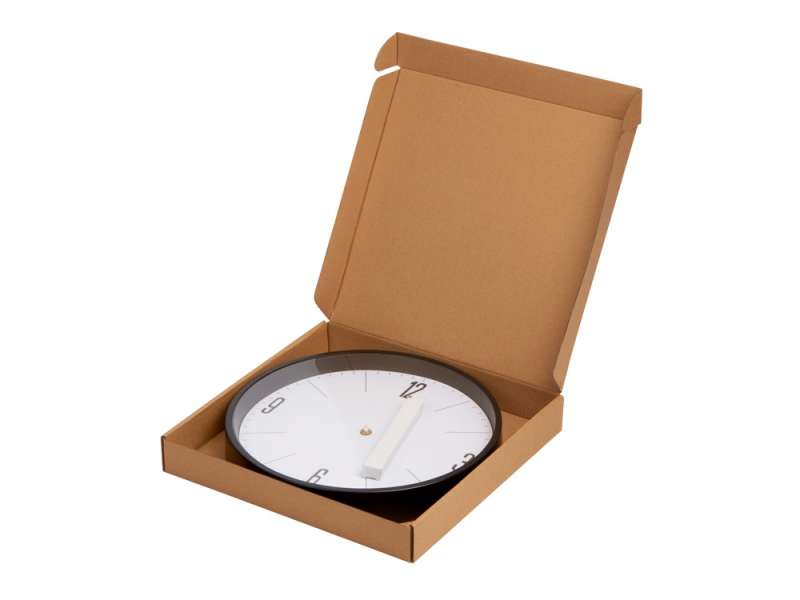 Алюминиевые настенные часы, диаметр 30,5 см Zen, черный №4
