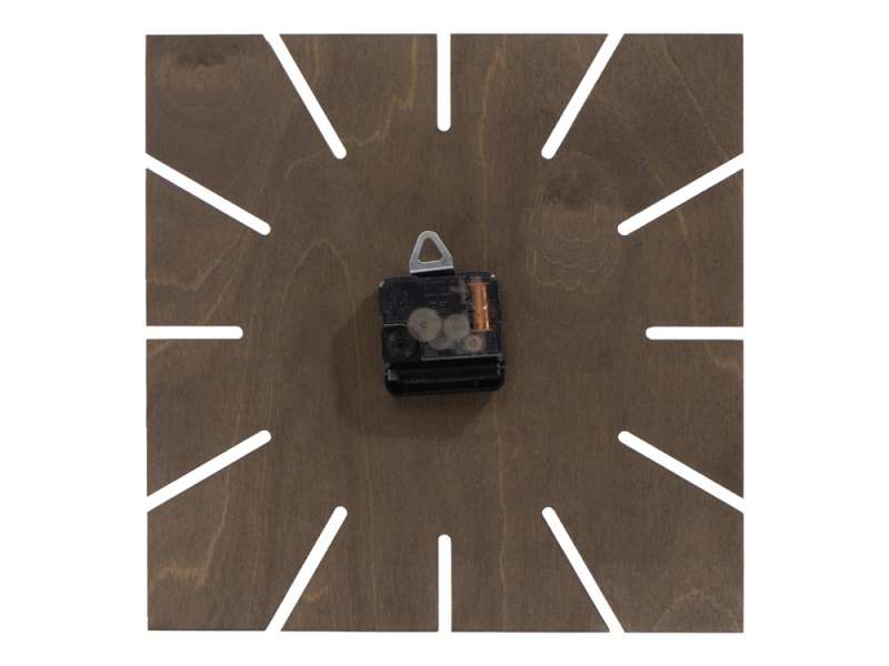 Часы деревянные Olafur квадратные, 28 см, шоколадный №4