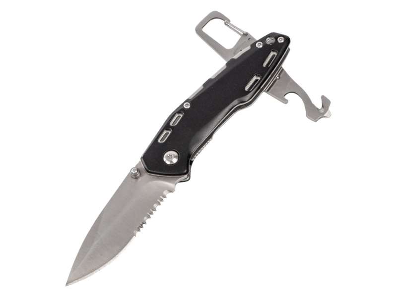 Складной нож Cutter с карабином, черный №1
