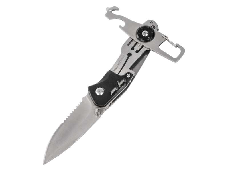 Складной нож Cutter с карабином, черный №2