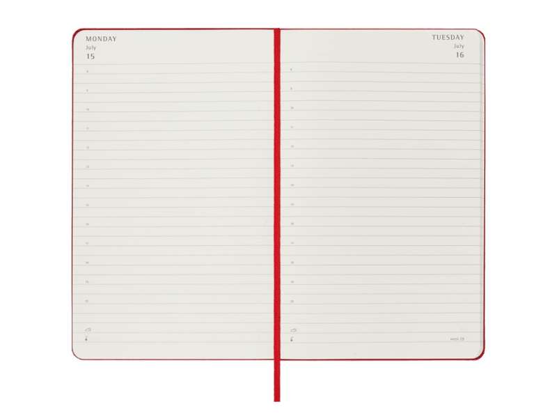 Записная книжка 12 месяцев на 2024 год, в твердой обложке, красный, Large, 13х21 №3