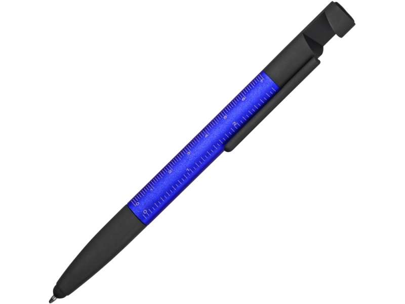 Ручка-стилус пластиковая шариковая многофункциональная (6 функций) Multy, синий №1