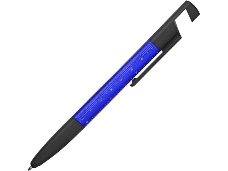 Ручка-стилус пластиковая шариковая многофункциональная (6 функций) Multy, синий №3