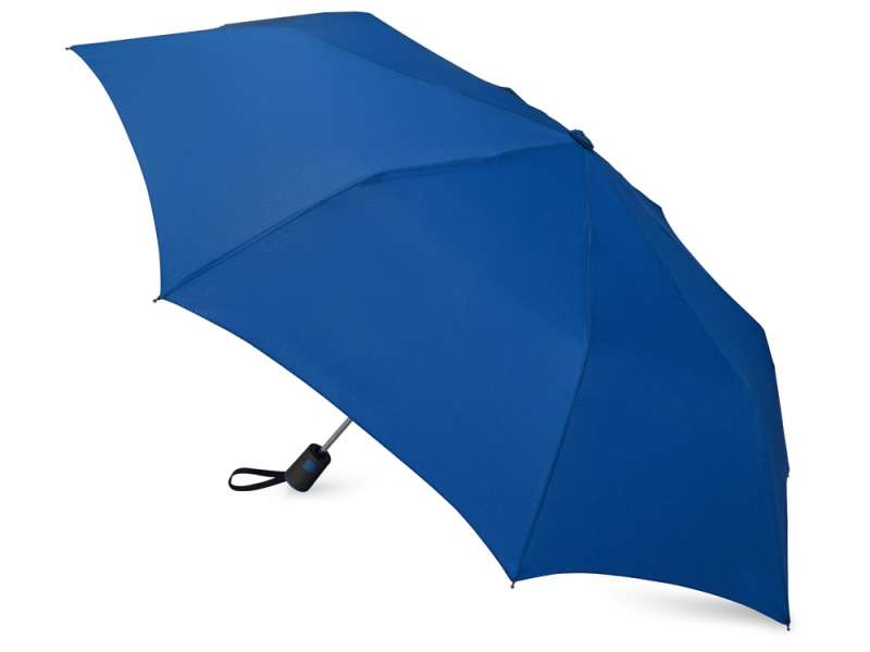 Зонт складной Irvine, полуавтоматический, 3 сложения, с чехлом, темно-синий №2