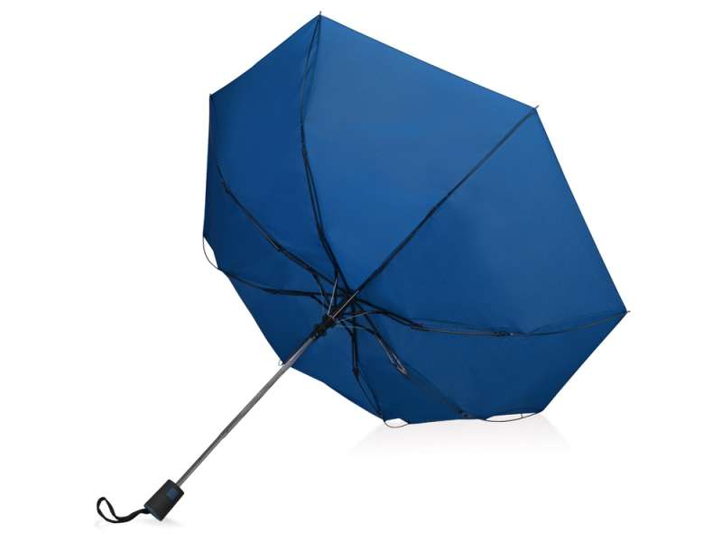Зонт складной Irvine, полуавтоматический, 3 сложения, с чехлом, темно-синий №3