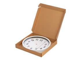 Пластиковые настенные часы  диаметр 30 см White Mile, белый №5