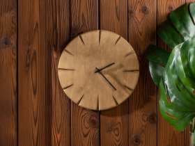 Часы деревянные Helga, 28 см, палисандр №7