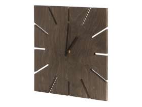 Часы деревянные Olafur квадратные, 28 см, шоколадный №3