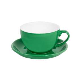 Чайная/кофейная пара CAPPUCCINO, зеленый, 260 мл, фарфор №10