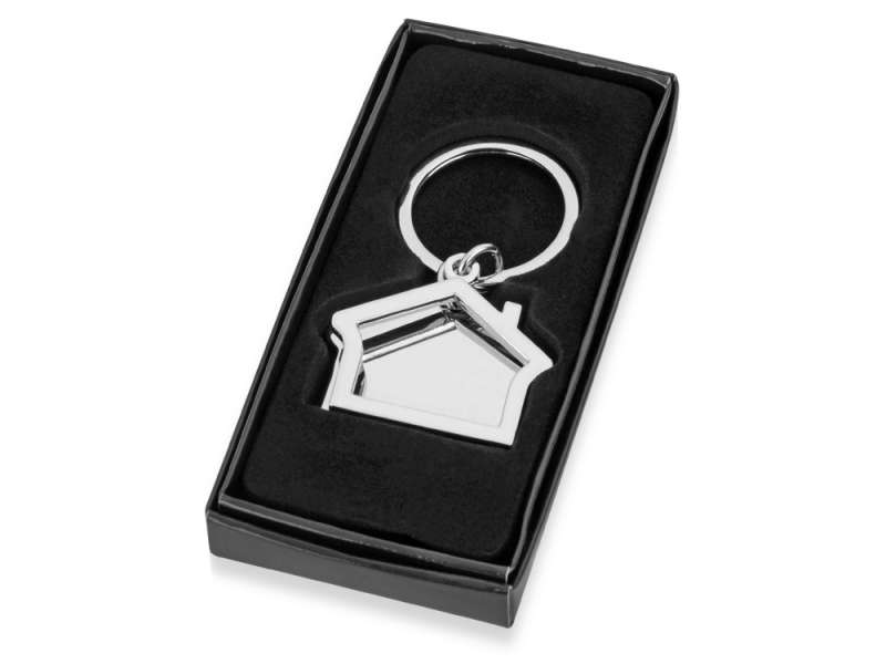 Брелок Избушка, серебристый №2