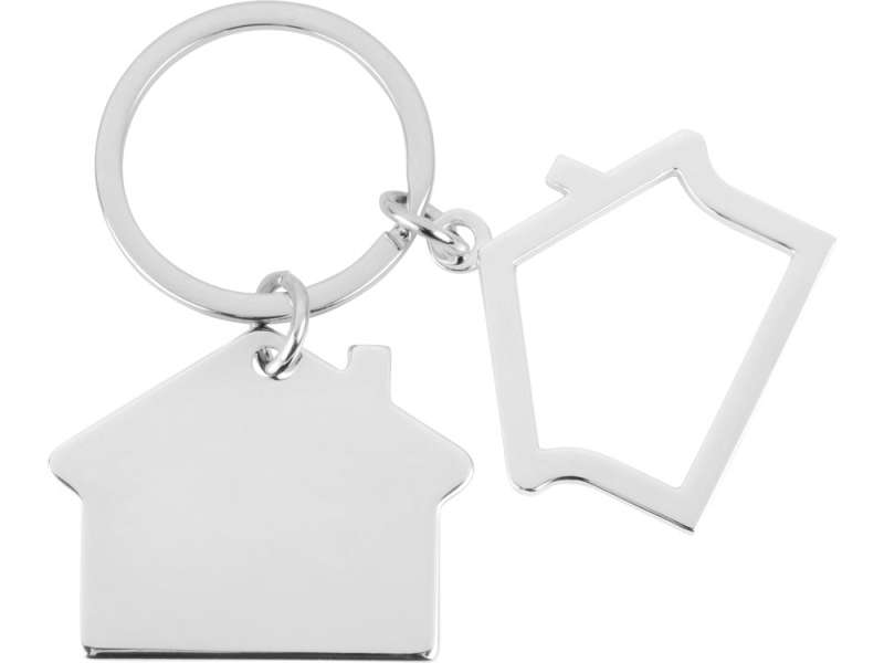 Брелок Избушка, серебристый №3