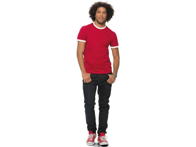 Футболка Adelaide мужская, красный/белый №5