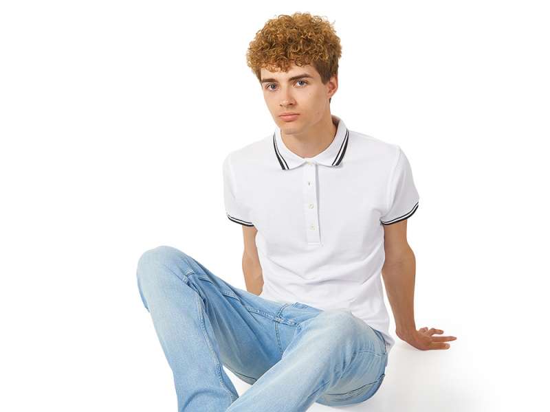 Рубашка поло Erie мужская, белый №9