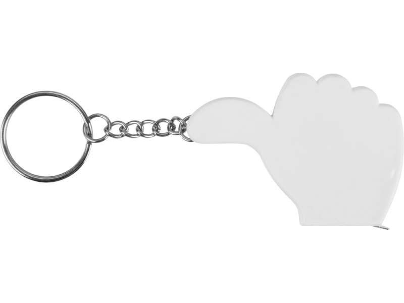 Брелок-рулетка, 1 м., белый №3