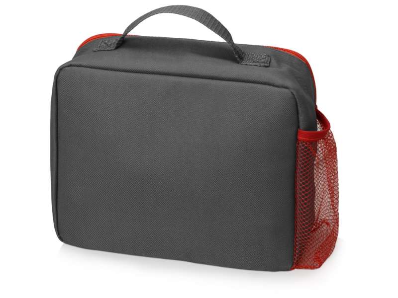 Изотермическая сумка-холодильник Breeze для ланч-бокса, серый/красный №3