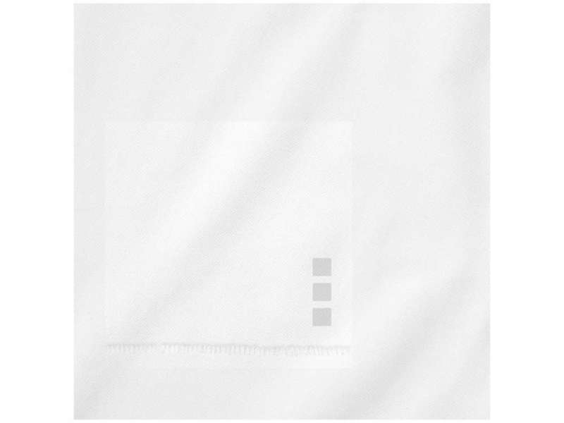 Calgary мужская футболка-поло с коротким рукавом, белый №6