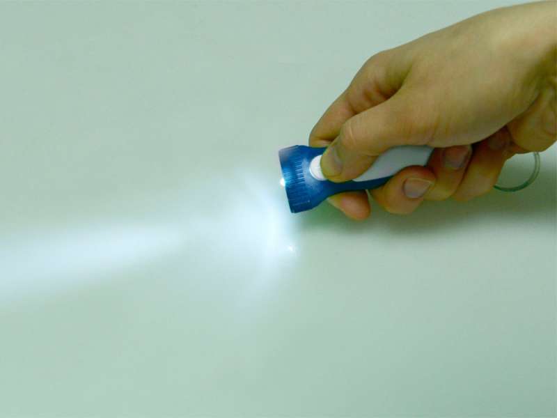 Брелок-фонарик Каяма, синий/белый №2