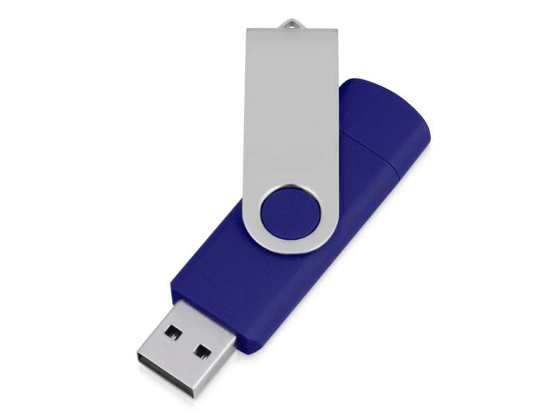 USB/micro USB-флешка 2.0 на 16 Гб Квебек OTG, синий №2