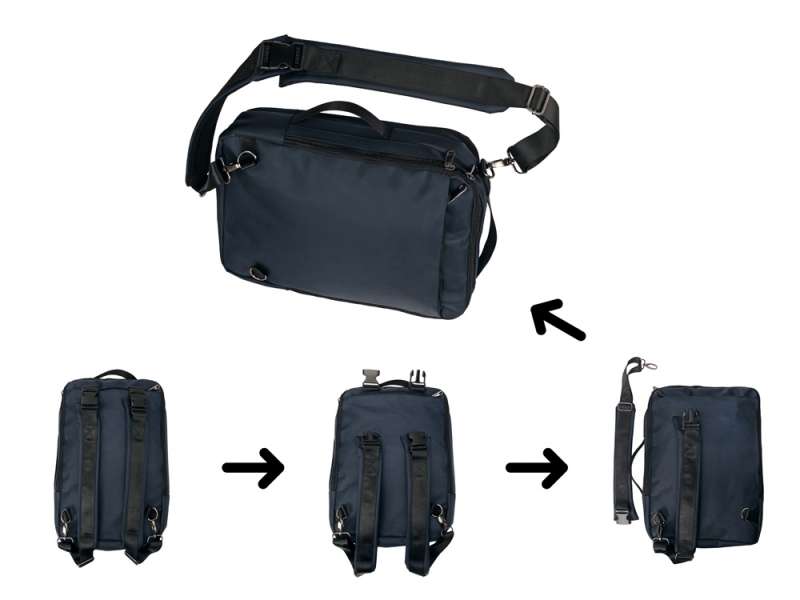 Рюкзак-трансформер Duty для ноутбука, темно-синий №17