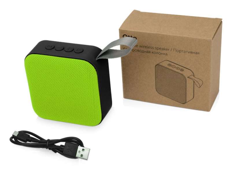 Портативная колонка Otto, зеленое яблоко/черный №6