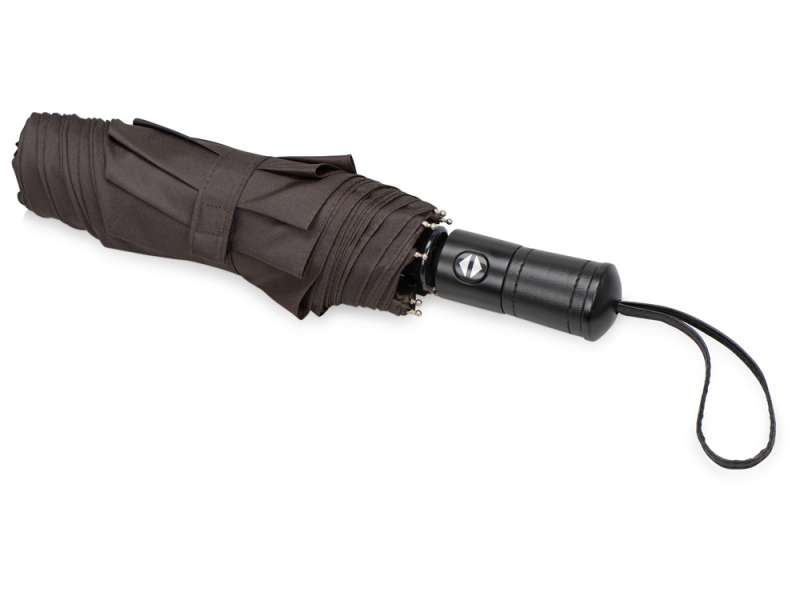 Зонт складной Ontario, автоматический, 3 сложения, с чехлом, коричневый №3