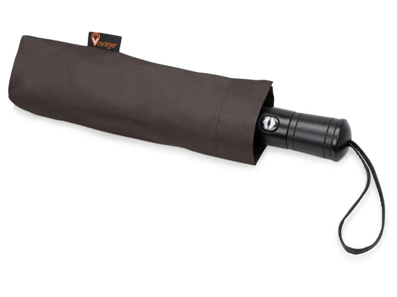 Зонт складной Ontario, автоматический, 3 сложения, с чехлом, коричневый №4