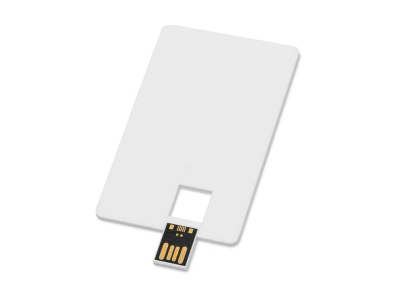 Флеш-карта USB 2.0 16 Gb в виде пластиковой карты Card, белый №2