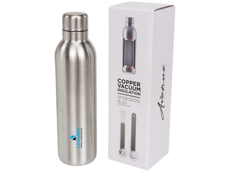 Спортивная бутылка Thor с вакуумной изоляцией объемом 510 мл, серебристый №5