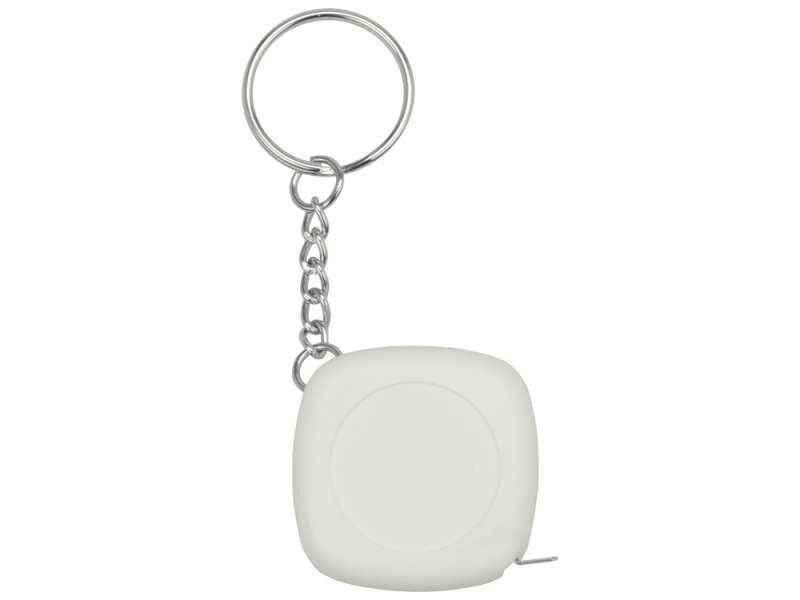 Брелок-рулетка 1м Block, белый №3