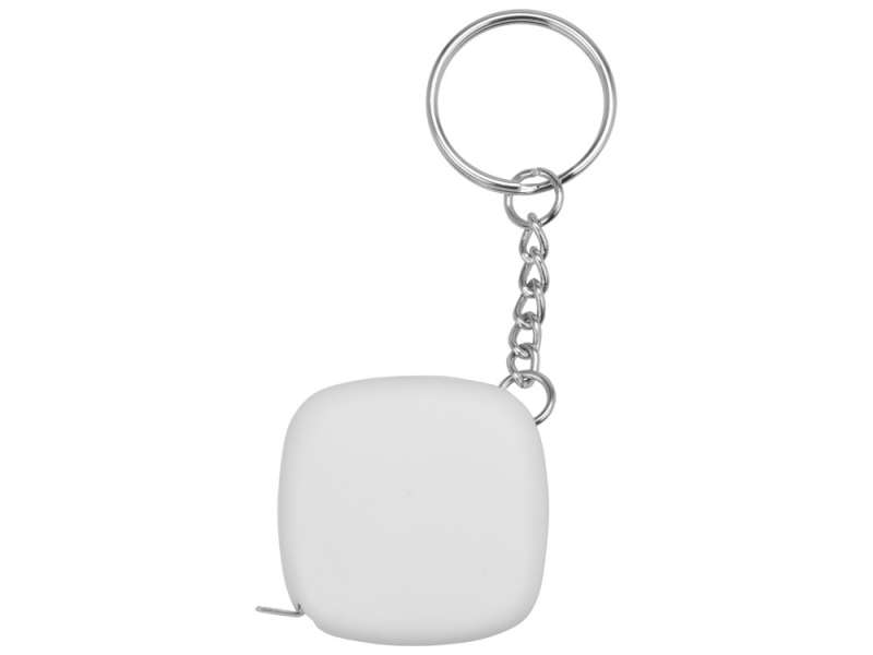 Брелок-рулетка 1м Block, белый №4