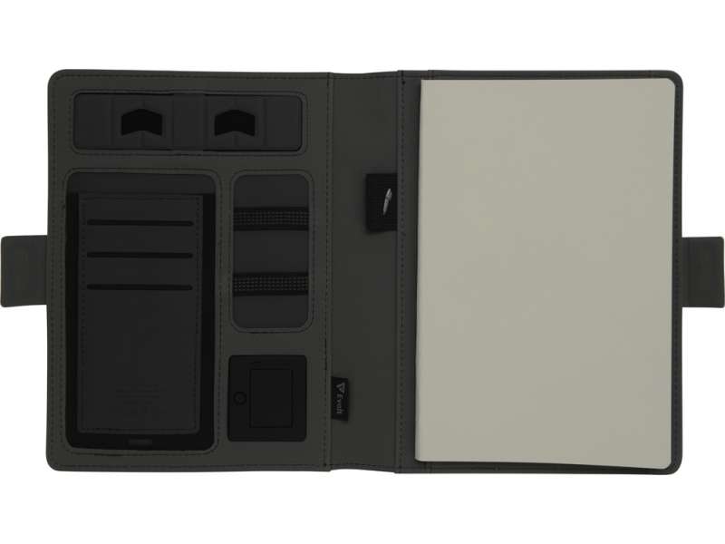 Органайзер с беспроводной зарядкой 5000 mAh Powernote, светло-серый №7