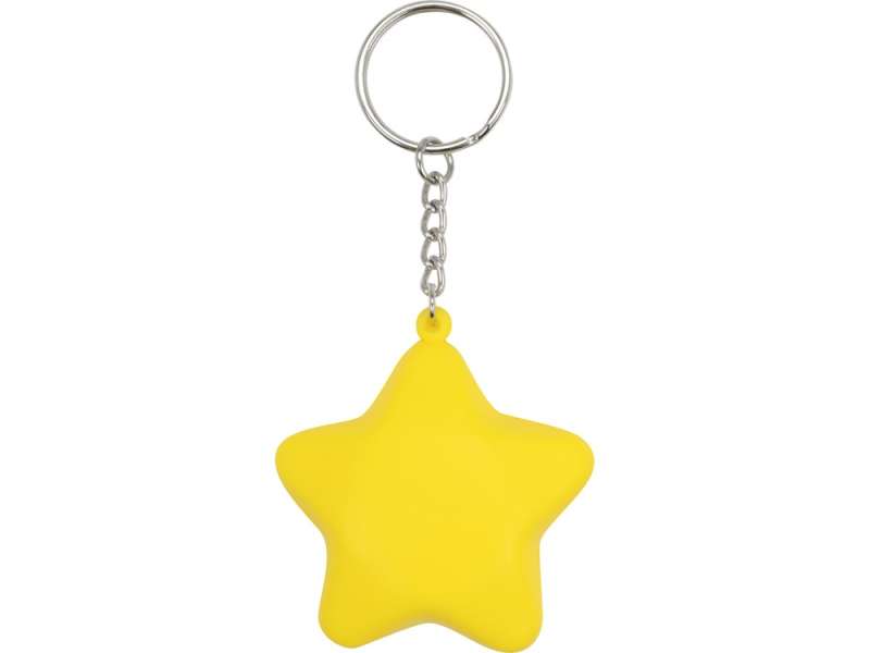 Брелок-антистресс Звезда, желтый №2