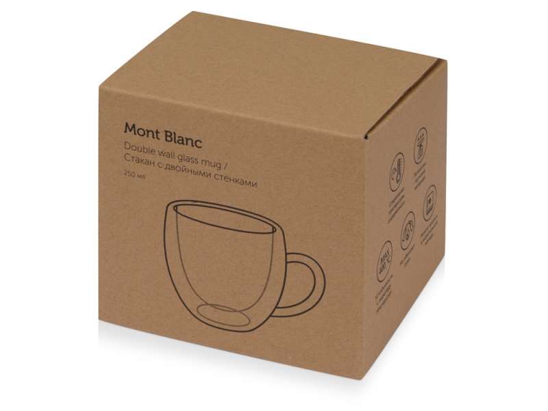 Кружка с двойными стенками Mont Blanc полукруглый, с ручкой 250 мл №5