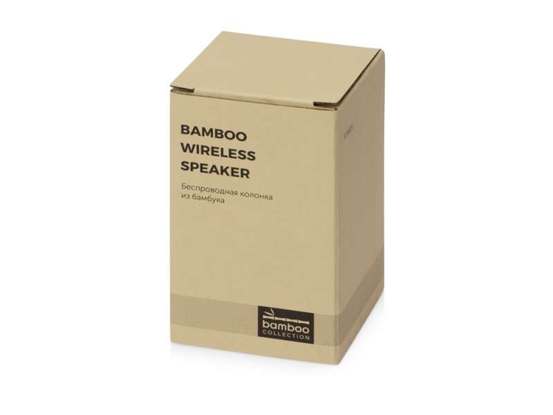 Портативная колонка из бамбука Bongo, натуральный №12