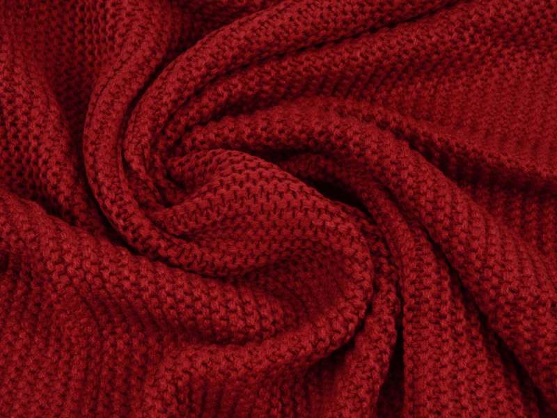 Плед акриловый Chain, бордовый №2