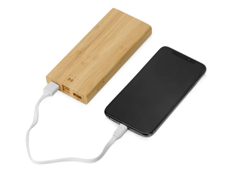 Внешний беспроводной аккумулятор из бамбука Bamboo Air, 10000 mAh №11