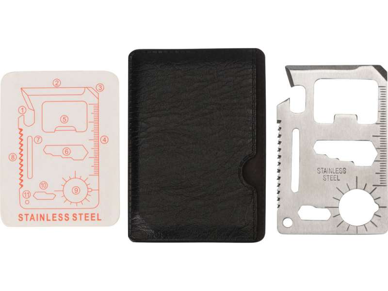 Мультиинструмент в чехле Helper mini, стальной №5