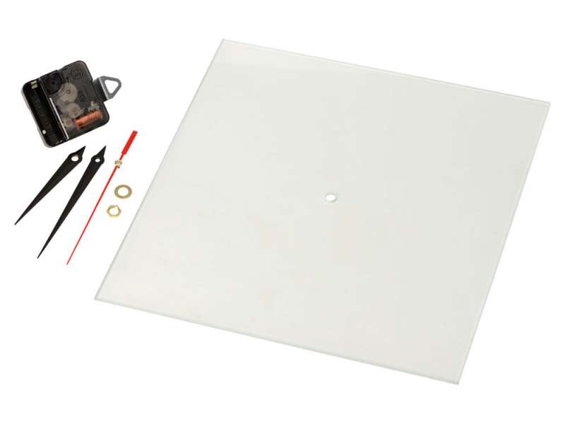 Часы настенные квадратные из стекла 28х28 см Nile №6