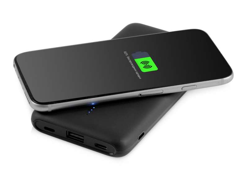 Внешний беспроводной аккумулятор с подсветкой лого Reserve X. 8000 mAh, черный №8