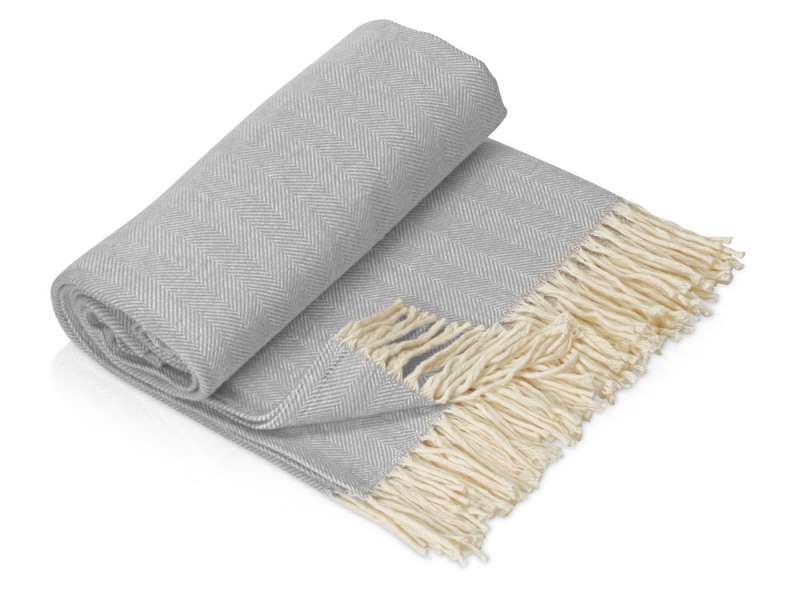 Плед Ёлочка 150х180 см. ПРЕМИУМ (серый однотонное) №2