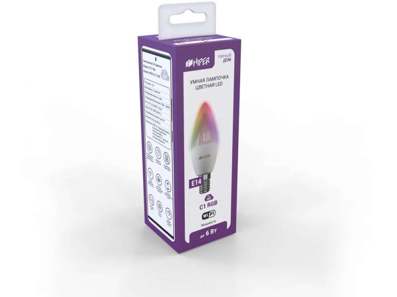 Умная лампочка HIPER IoT C1 RGB №2