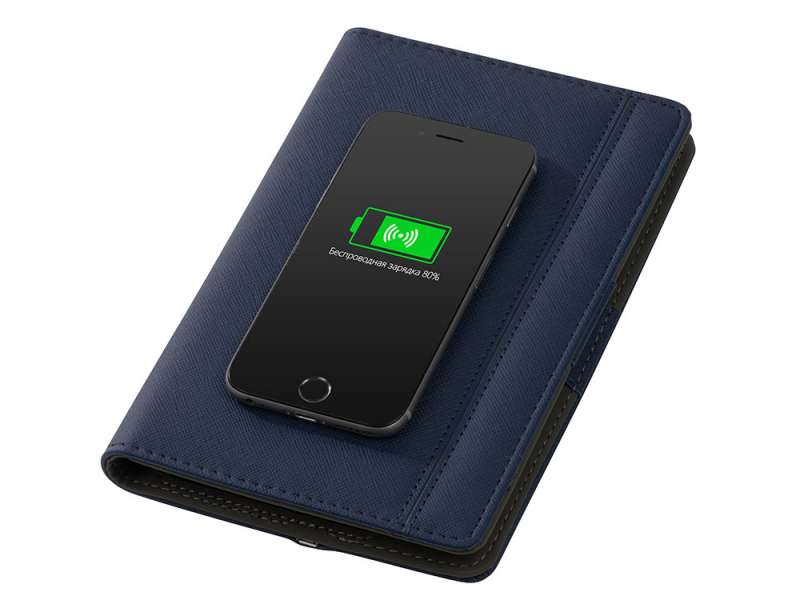 Органайзер с функцией беспроводной зарядки Manner, 5000 mah, темно-синий №11