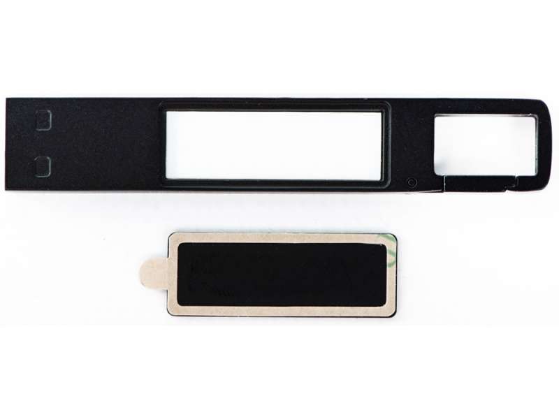 USB 2.0- флешка на 32 Гб c подсветкой логотипа Hook LED, темно-серый, синяя подсветка №3