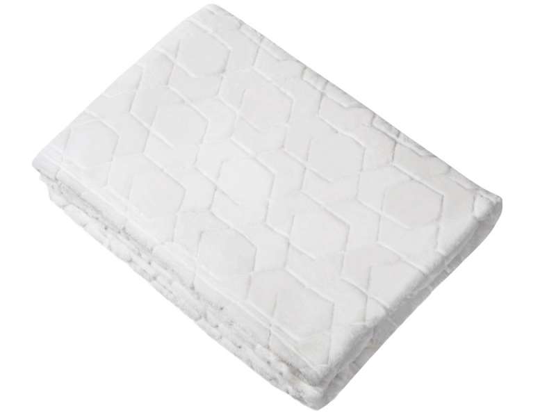 Светящийся в темноте плед Lattice белый №3